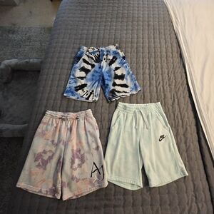 (2) Nike and (1) Air Jordan Boys Shorts